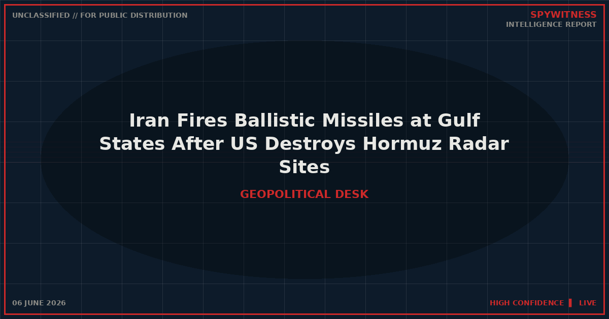 hormuz radar sites