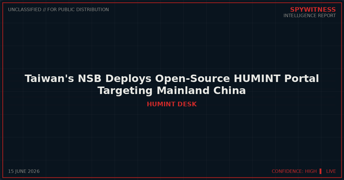 taiwan humint