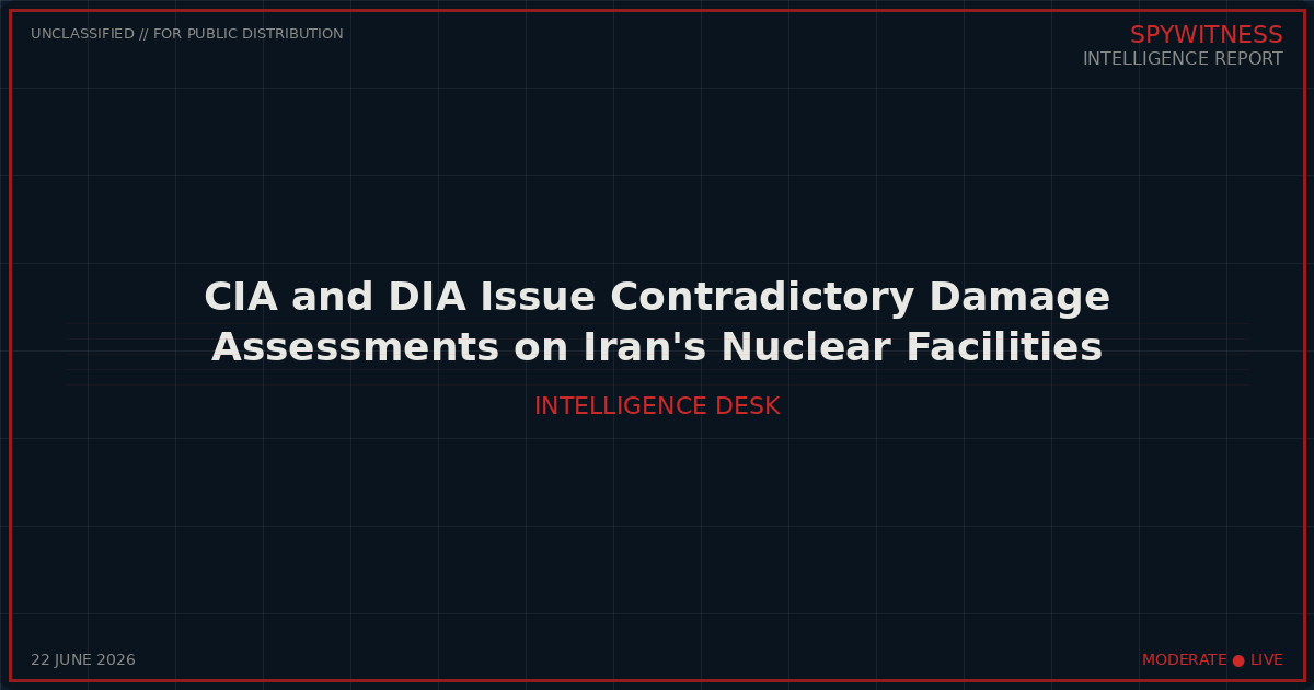 cia contradictory intelligence