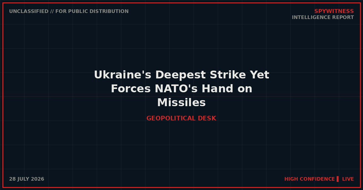Ukraine's Deepest Strike Yet Forces NATO's Hand on Missiles