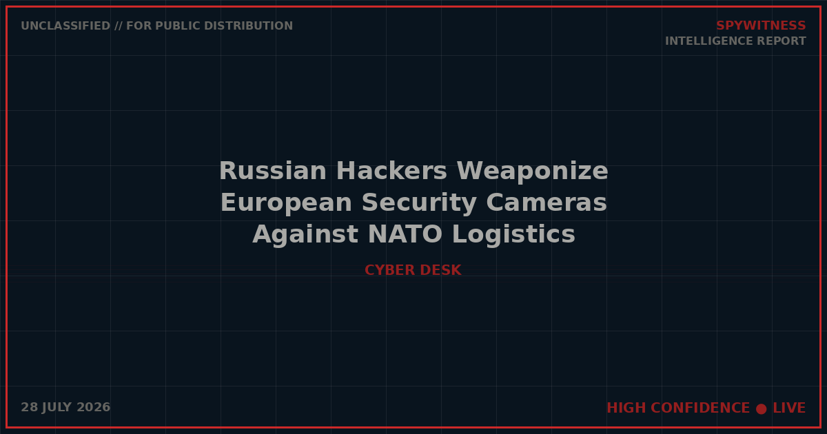 Russian Hackers Weaponize Security Cameras