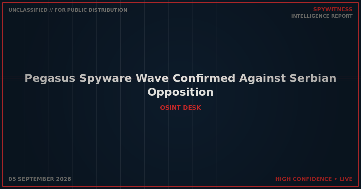 Pegasus Spyware Wave Confirmed Against Serbian Opposition, Student Movement
