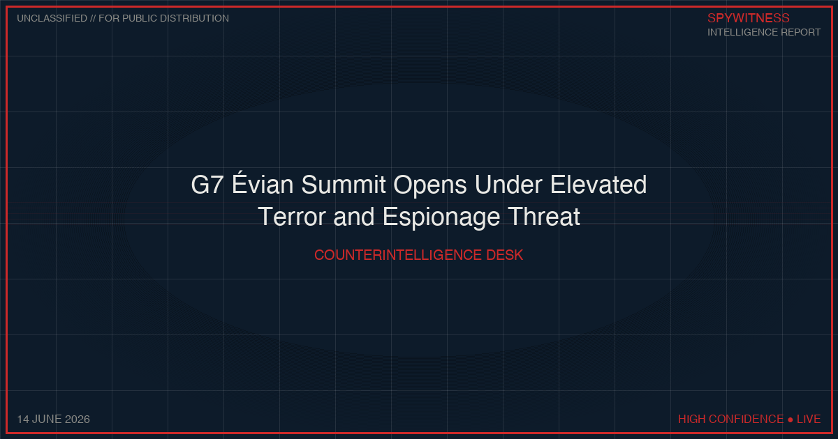 G7 ELEVATED ESIONAGE THREAT