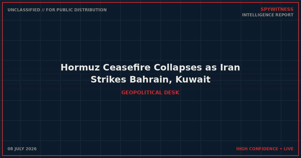 Hormuz Ceasefire Collapses