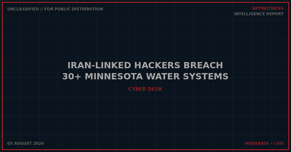 Iran-Linked Hackers Breach 30+ Minnesota Water Systems