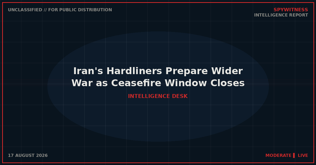 Iran's Hardliners Prepare Wider War as Ceasefire Window Closes