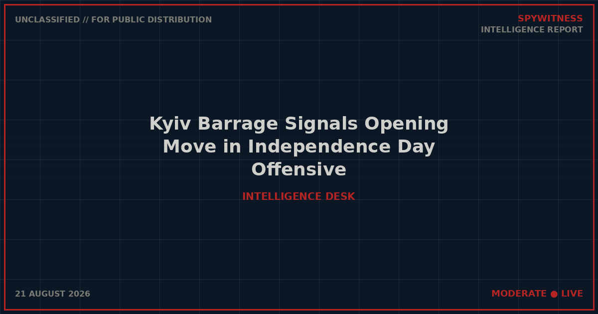 Kyiv Barrage Signals Opening Move in Independence Day Offensive