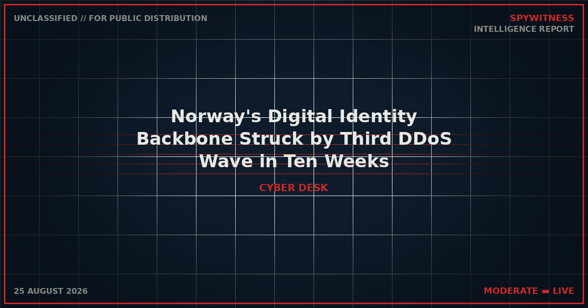 Norway's Digital Identity Backbone Struck by Third DDoS Wave in Ten Weeks