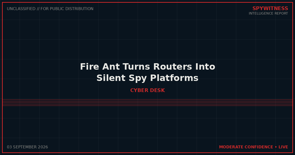 Fire Ant Turns Routers Into Silent Spy Platforms